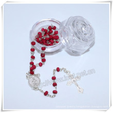 Religious Plastic Packing Box, Rose Plastic Box, Catholic Box, Rosary Box (IO-p023)